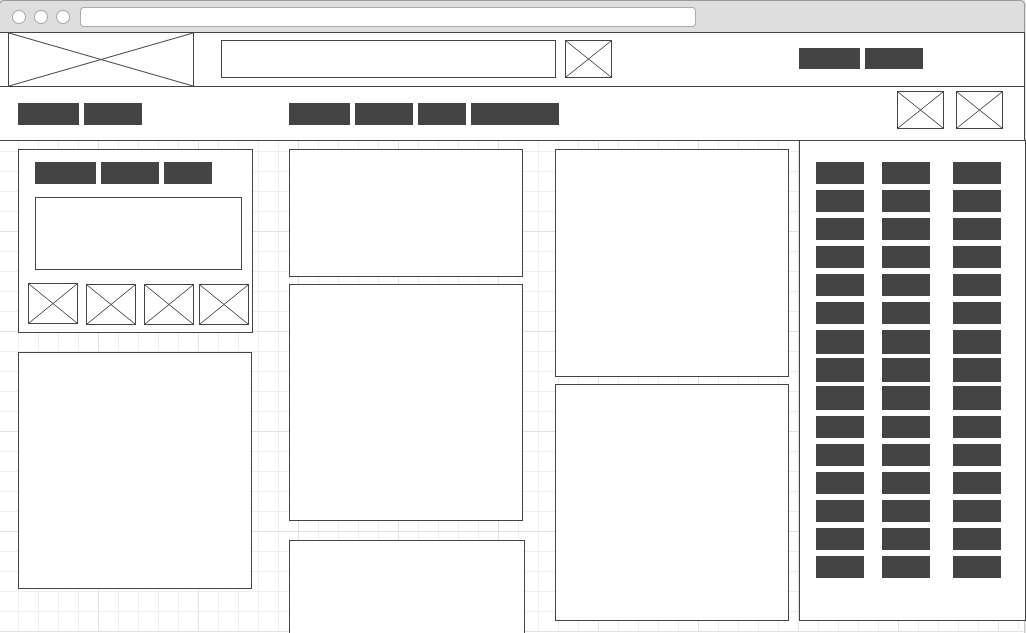 Wireframe of plus.google.com